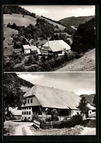 AK Kirchzarten /Unteribental, Gasthof Fam. Josef Andris, Panorama