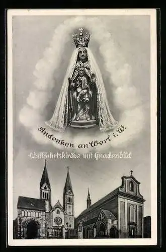 AK Werl i. W., Wallfahrtskirche mit Gnadenbild