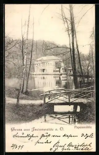 AK Freienwalde a. O., Papenmühle