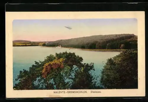 AK Malente-Gremsmühlen, Dieksee aus der Vogelschau