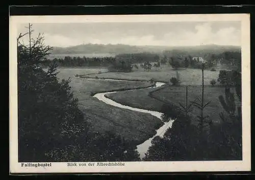 AK Fallingbostel, Blick von der Albrechtshöhe