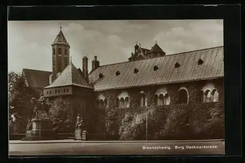 AK Braunschweig, Burg Dankwarderode mit Herzog-Wilhelm-Denkmal