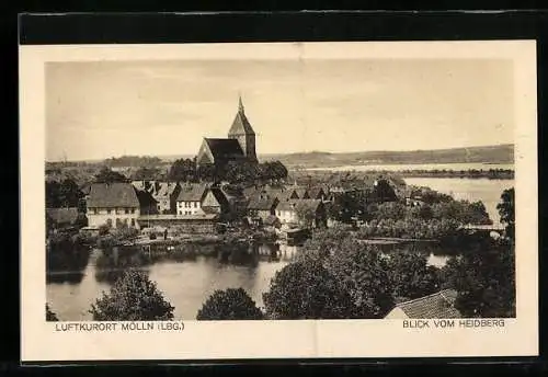 AK Mölln /Lbg., Blick vom Heidberg