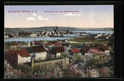 AK Werder a. H., Panorama von der Bismarckhöhe