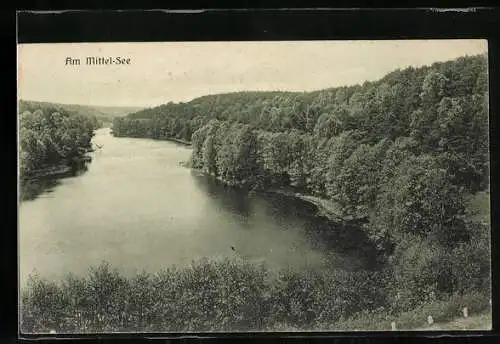 AK Tiefensee / Werneuchen, Partie am Mittel-See