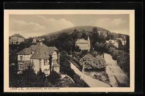 AK Lahr i. B., das Villenviertel am Altvater