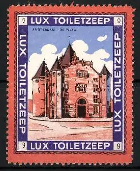 Reklamemarke Amsterdam, De Waag, LUX Toiletzeep, Bild 9