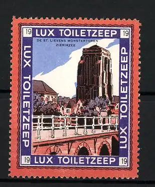 Reklamemarke Zierikzee, de St. Lievens Monstertoren, LUX Toiletzeep, Bild 19