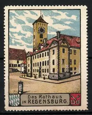 Reklamemarke Regensburg, Rathaus, Wappen