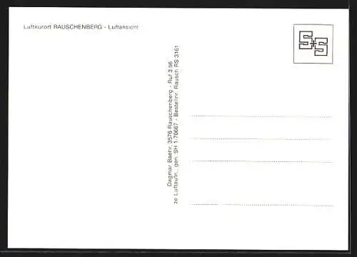 AK Rauschenberg / Hessen, Gesamtansicht, Luftbild