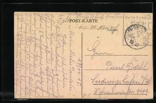 AK Unsere Feldgrauen, Rasur an einer Landstrasse