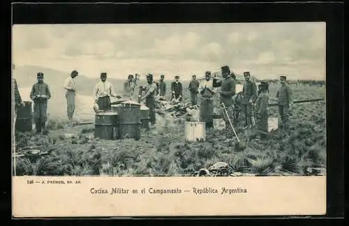 AK Argentina, Cocina Militar en el Campamento