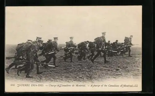 AK Montréal, Charge de Canadiens, Guerre 1914-1915