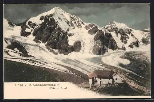 AK Schaubachhütte, Berghütte mit Panorama