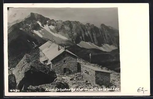 AK Landshuterhütte, Ansicht mit Wilseespitze