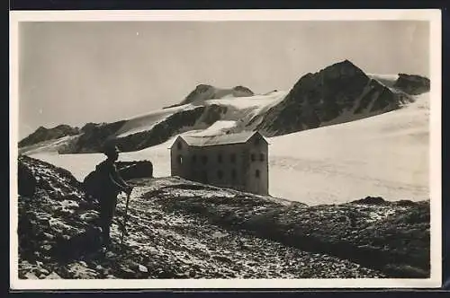 AK Rifugio Bella Vista, Punte di Finale, Berghütte Schöne Aussicht und Wanderer