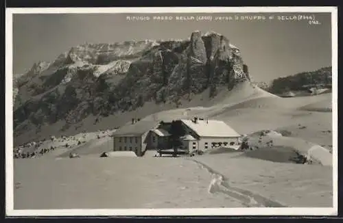 AK Rifugio Passo Sella verso il Gruppo di Sella