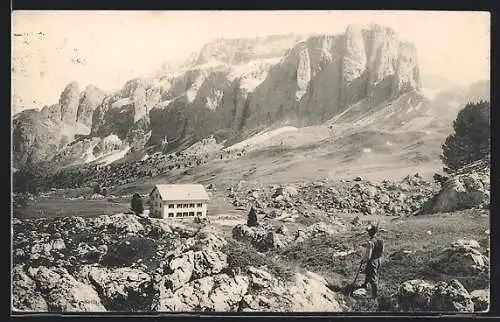 AK Sellajochhütte, Berghaus mit Sella