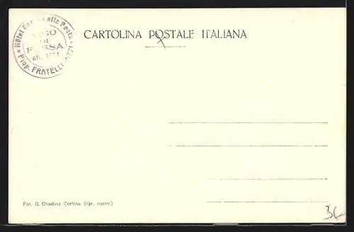 AK Rifugio Cardeccia, Berghütte vor Gipfelpanorama