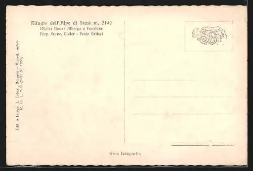 AK Rifugio Albergo Dialer, Ansicht im Winter