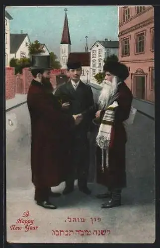AK Juden begrüssen sich