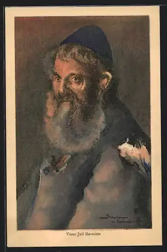 AK Vieux Juif Marocain