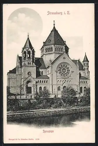 AK Strassburg i. E., An der Synagoge