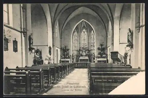 AK Lutterade, Pensionat St. Josef, Inneres der Kirche