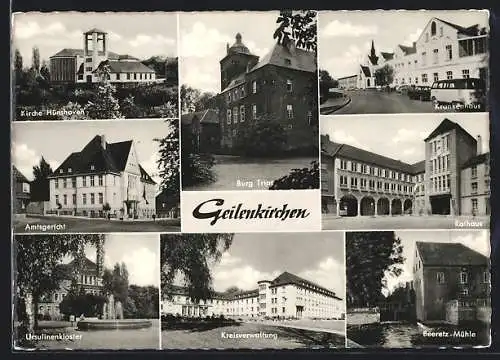 AK Geilenkirchen, Krankenhaus, Kreisverwaltung, Kirche, Burg Trips