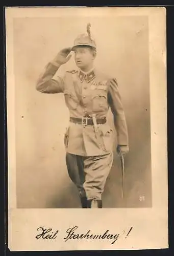 AK Heil Stachemberg, Österreichischer Soldat in Uniform