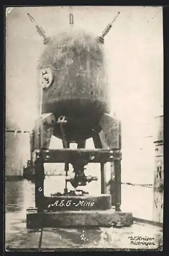 AK AEG-Mine auf einem Kriegsschiff, Munition