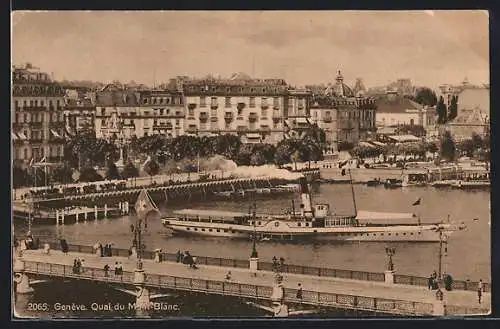 AK Genève, Quai du Mont-Blanc