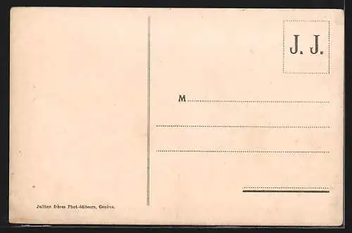 AK Genève, Pont et Quai du Mont-Blanc