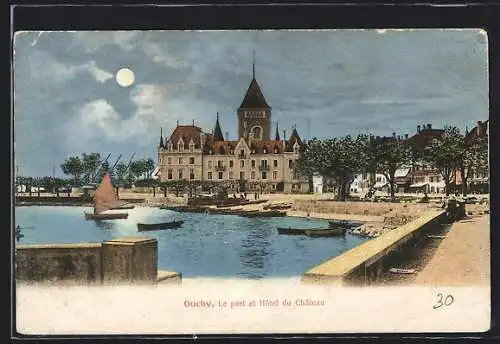 AK Ouchy, Le port et Hotel de Chateau