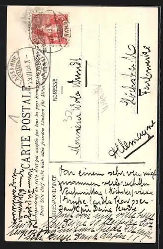 AK Lausanne, Le Monument Vinet