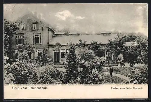 AK Elberfeld, Gasthaus Friedenshain