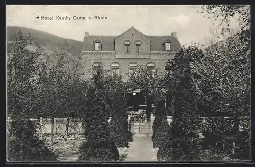 AK Camp a. Rhein, Hotel Kauth