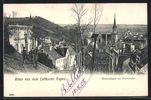 AK Eupen, Moorenhügel mit Haaskirche