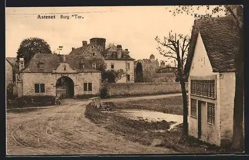 AK Astenet, Ortspartie mit Burgtor