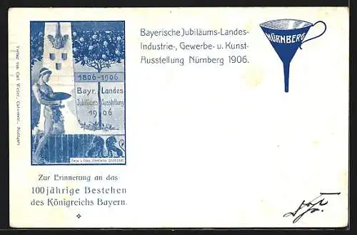 AK Regierungs-Jubiläum Prinzregent Luitpold 1906, Ganzsache Bayern 2 Pfennig