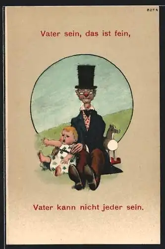 Künstler-AK Bruno Bürger & Ottillie Nr. 8274: Vater sein, das ist fein - Vater kann nicht jeder sein