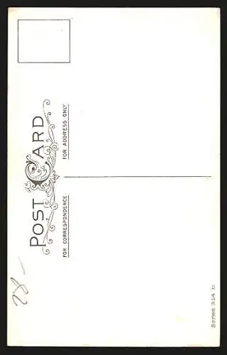 Lithographie May your Christmas be a merry one. Weihnachtsmann mit Taschenuhr