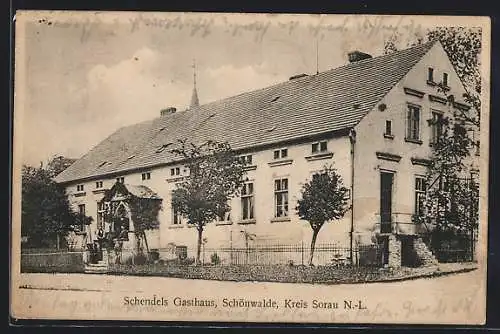AK Schönwalde /Kreis Sorau, Schendels Gasthaus