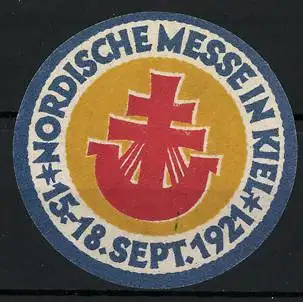 Reklamemarke Kiel, Nordische Messe 1921, Messelogo