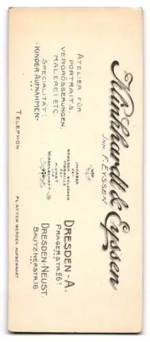 Fotografie Klinkhardt & Eyssen, Dresden-A. Pragerstr. 26, Junger Herr im Anzug mit Fliege