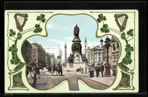 AK Dublin, O`Connell Monument