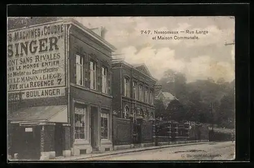 AK Nessonvaux, Vue Large et Maison Communale