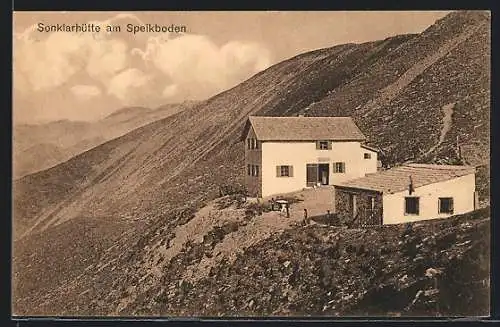 AK Sonklarhütte, Berghütte am Speikboden