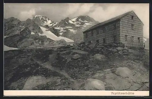 AK Teplitzerhütte, Panorama mit Berghütte