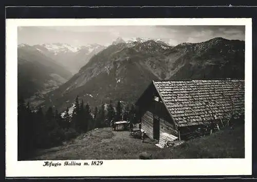 AK Rifugio Gallina, Ansicht mit Umgebung aus der Vogelschau